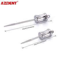 Dental Broken Root Drill rest Extractor Apical odłamki korzeni wiertarka medyczna stal nierdzewna krótka 34.3mm długa 44.5mm 2